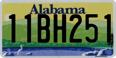 AL license plate 11BH251