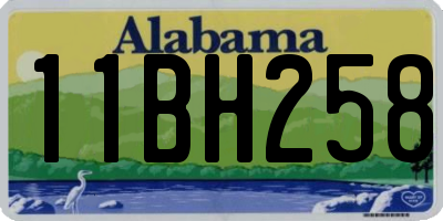 AL license plate 11BH258