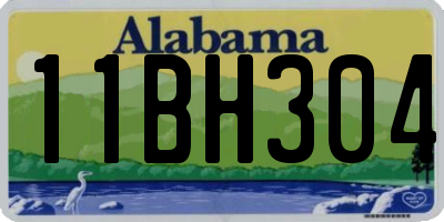 AL license plate 11BH304