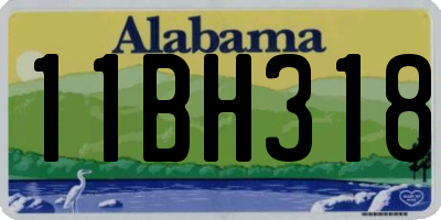 AL license plate 11BH318