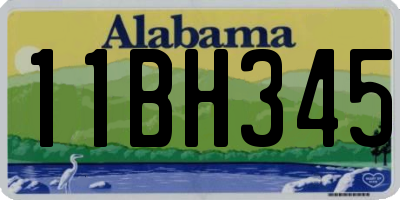 AL license plate 11BH345