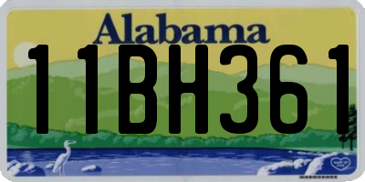 AL license plate 11BH361