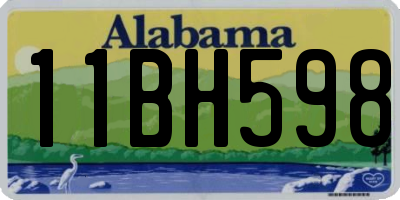 AL license plate 11BH598