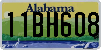 AL license plate 11BH608