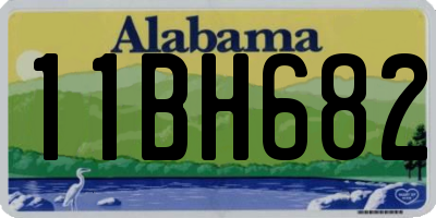 AL license plate 11BH682