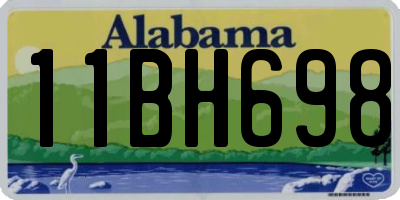 AL license plate 11BH698
