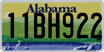AL license plate 11BH922