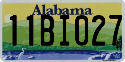 AL license plate 11BI027