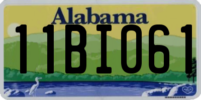 AL license plate 11BI061