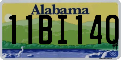 AL license plate 11BI140