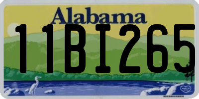 AL license plate 11BI265