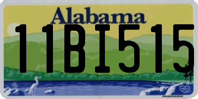 AL license plate 11BI515