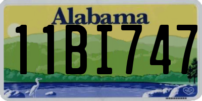 AL license plate 11BI747