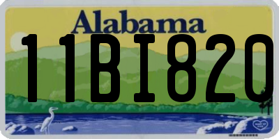 AL license plate 11BI820