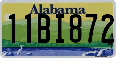 AL license plate 11BI872