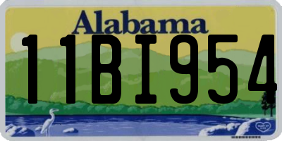 AL license plate 11BI954