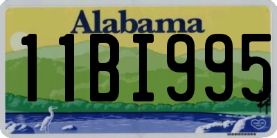 AL license plate 11BI995