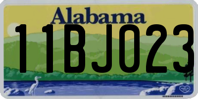 AL license plate 11BJ023