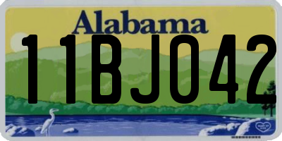 AL license plate 11BJ042