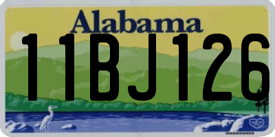 AL license plate 11BJ126
