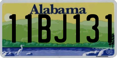 AL license plate 11BJ131