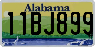 AL license plate 11BJ899