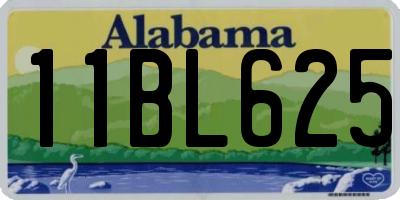 AL license plate 11BL625