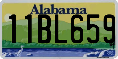 AL license plate 11BL659