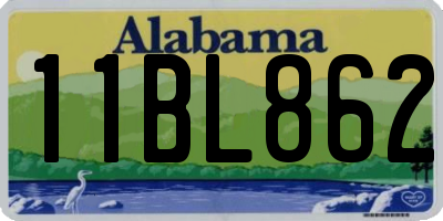 AL license plate 11BL862
