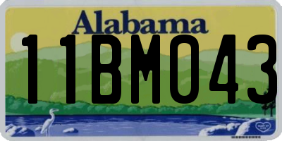 AL license plate 11BM043