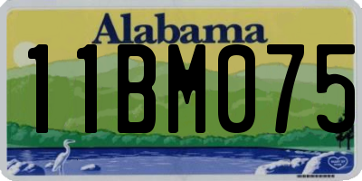 AL license plate 11BM075