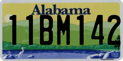 AL license plate 11BM142