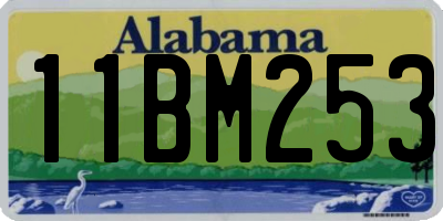 AL license plate 11BM253