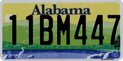 AL license plate 11BM447