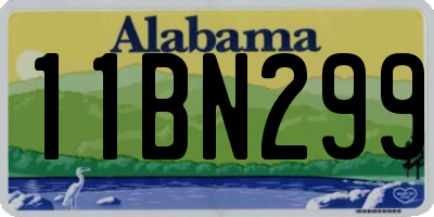 AL license plate 11BN299
