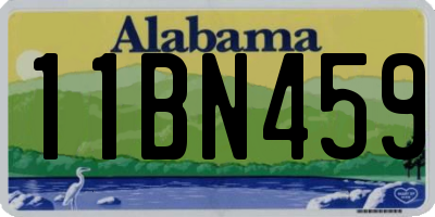 AL license plate 11BN459