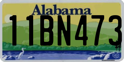 AL license plate 11BN473