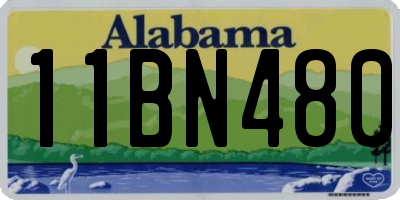 AL license plate 11BN480