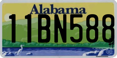 AL license plate 11BN588