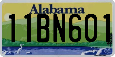 AL license plate 11BN601