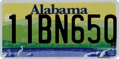 AL license plate 11BN650