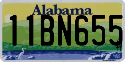 AL license plate 11BN655