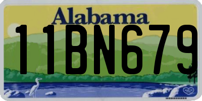 AL license plate 11BN679