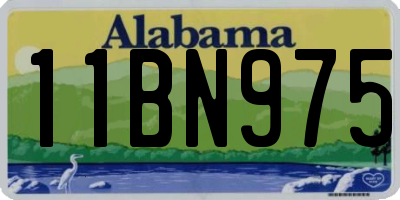 AL license plate 11BN975