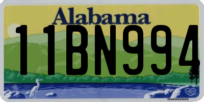 AL license plate 11BN994