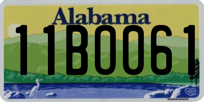 AL license plate 11BO061