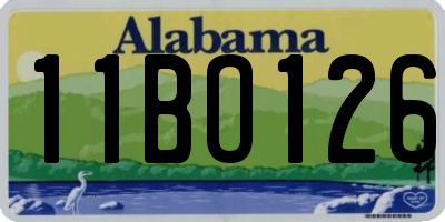 AL license plate 11BO126