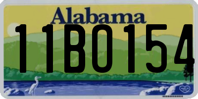 AL license plate 11BO154