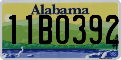 AL license plate 11BO392