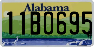 AL license plate 11BO695